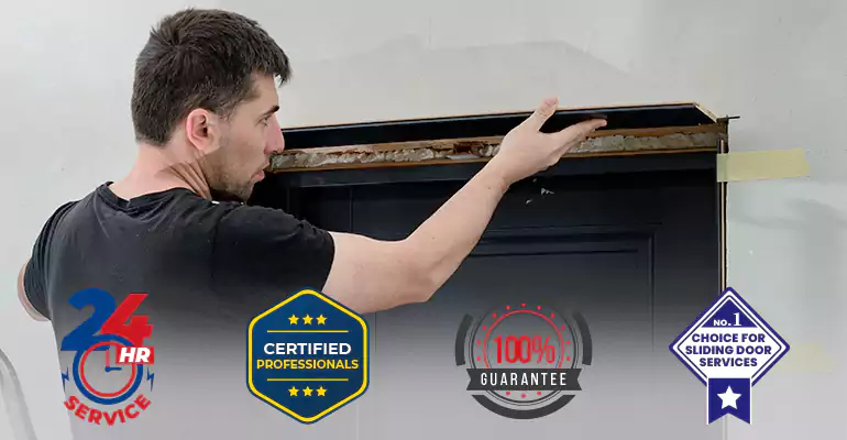Wood Door Crack and Hole Repair in Doral
